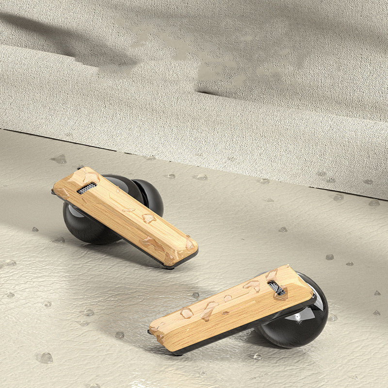 Wood Grain Wireless Sports Bluetooth Headphones